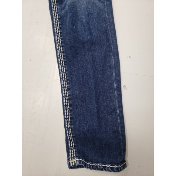 Rock Revival Women’s Erin S400 Blue Denim Faded Skinny Leg Jeans Size 27 - Picture 11 of 16